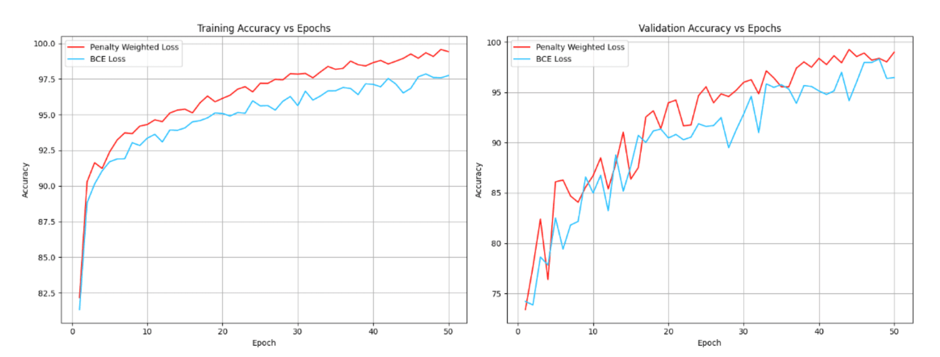 Penalty Weighted Loss Function