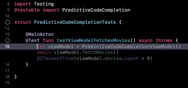Advanced code completion